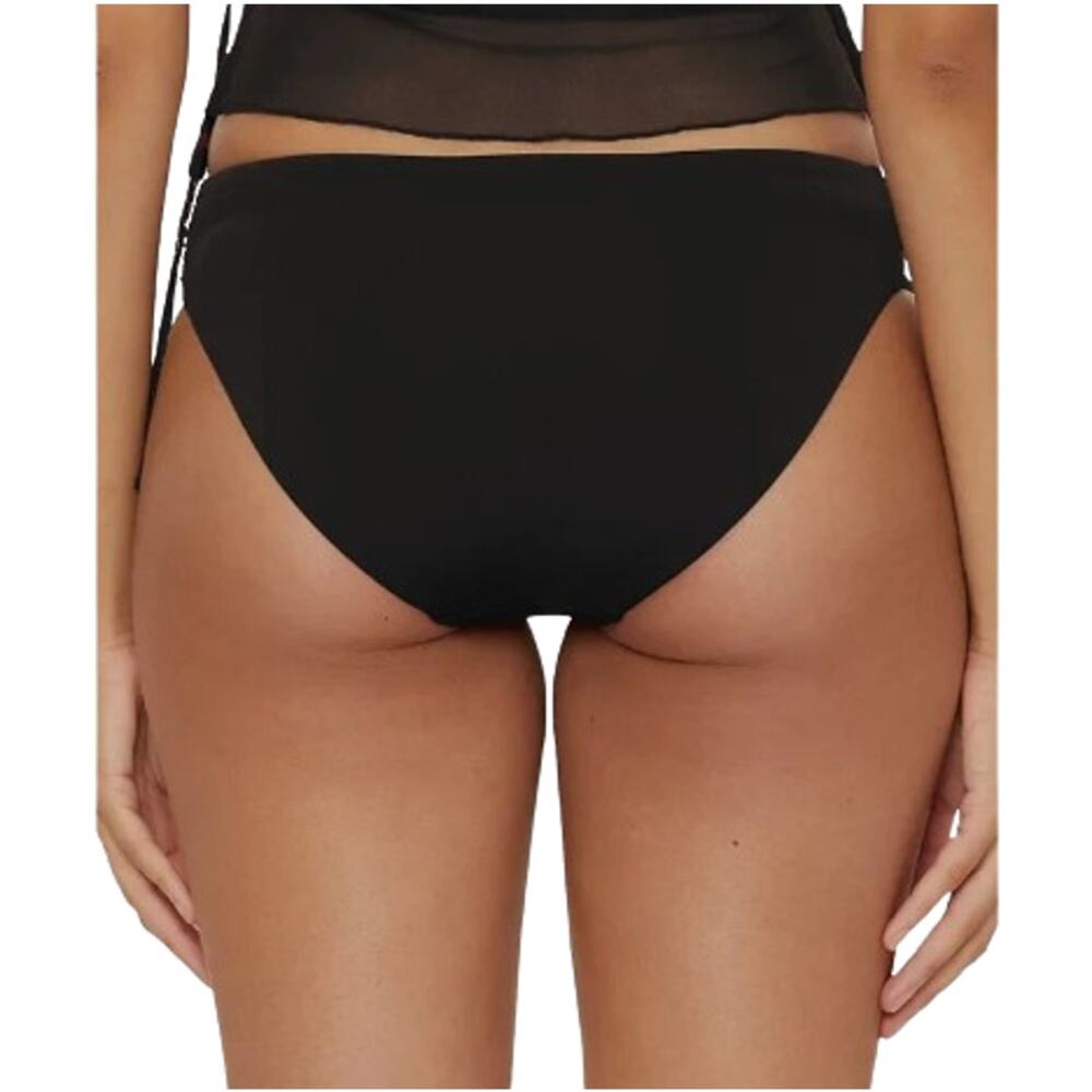 BECCA Women's Muse Side Ruched Bikini Bottoms Small Black Hipster NWT - Picture 3 of 13